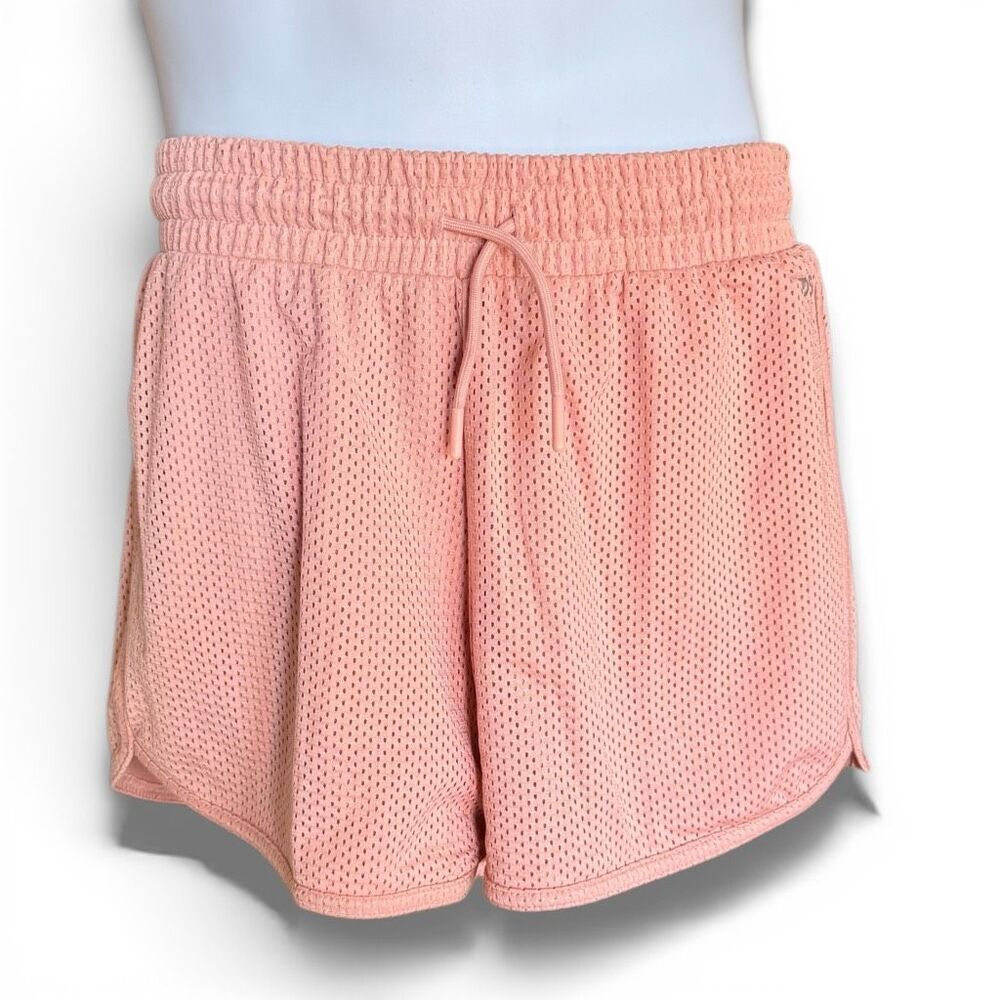 NWT Youth Girls BCG Stride Mid Rise Run Shorts in Neon Peach - Sz XL (16)